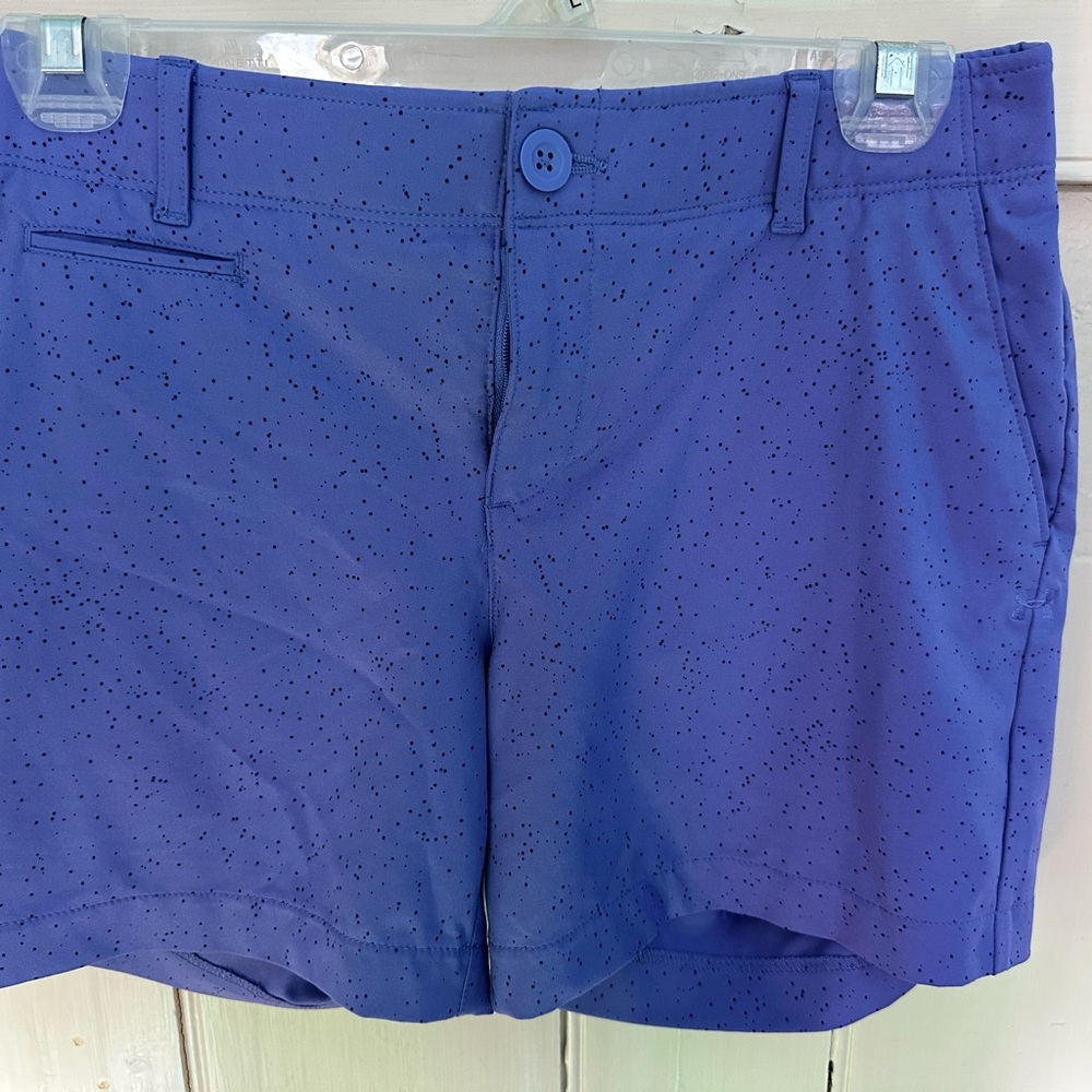 Women’s lavender golf shorts